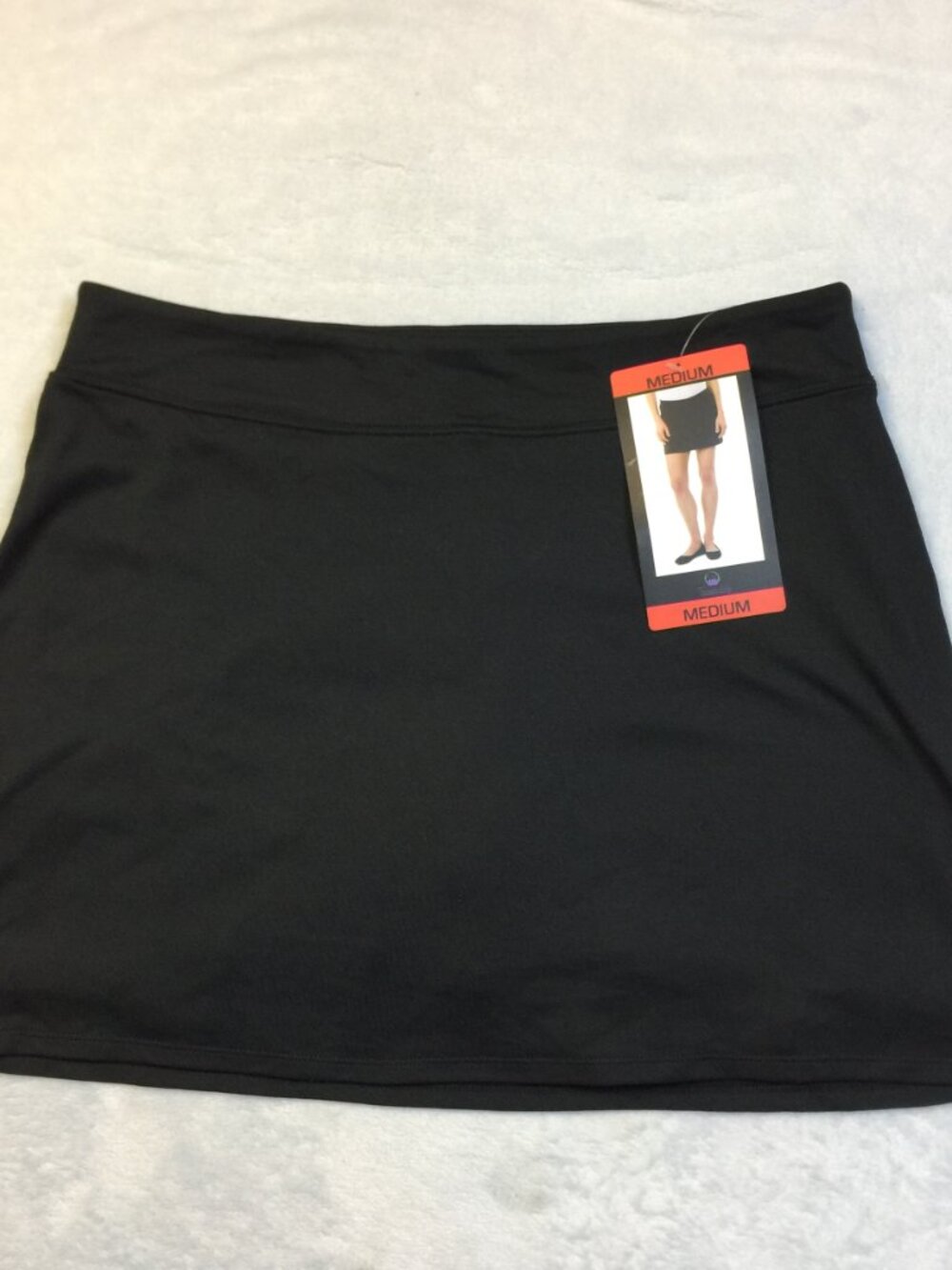 New! Tranquility Pull-on Skort Skirt Size M Womans Black Athletic Tennis Golf